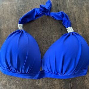 Venus Blue Halter Bikini Top size DD
